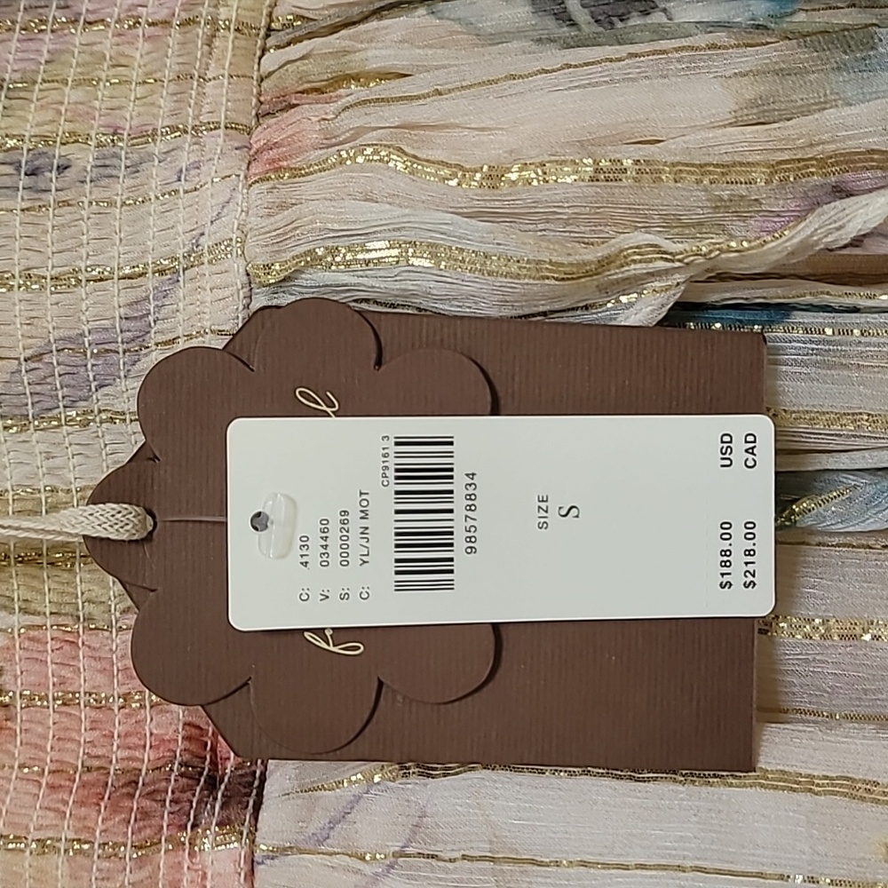 Anthropologie Forever That Girl V-Neck Lurex Mini Dress - Picture 9 of 14